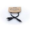 Cordial 14891 jack / cinch audio Y adaptér [1x cinch zástrčka - 2x cinch zásuvka] 0.30 m černá PVC plášť, dvoužilové vedení