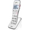 Geemarc DECT595 šňůrový telefon pro seniory záznamník, handsfree, optická signalizace hovoru, kompatibilní s naslouchadly , vč. nouzového terminálu, se základnou