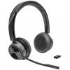 HP Poly Savi 7320 UC DECT Headset otevřená (On Ear) DECT stereo černá Redukce šumu mikrofonu regulace hlasitosti, Vypnutí zvuku mikrofonu Počítače