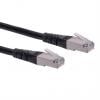 Roline Kat6 Ethernetové kabely, řada: 21.15, Černá, Polyvinylchlorid 1.5 m, typ pláště: S/FTP Stíněný