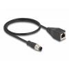 Delock 60067 RJ45 / M 12 Síťový adaptér S/FTP 0.50 m černá 1 ks Delock 60067 RJ45 / M 12 Síťový adaptér S/FTP 0.50 m černá 1 ks