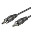 Audiokabel Jack 3,5 mm stereo vidlice - vidlice, 5 m, černý