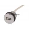 HARTING Konektor USB, řada: har-Port Vnitřní, počet portů: 1portový, orientace těla: Rovný USB typu A na A, Panel USB HARTING Konektor USB, řada: har-Port Vnitřní, počet portů: 1portový, orientace těla: Rovný USB typu A na A, Panel USB