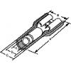 Molex 190020001 faston zásuvka vč. lisované objímky Šířka zástrčky: 6.35 mm Tloušťka konektoru: 0.81 mm plná izolace červená 1 ks Bag