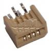 Konektor FFC/FPC 1,25 mm, 4 piny, rovné vývody DS1020-01-04BT1 Konektor FFC/FPC 1,25 mm, 4 piny, rovné vývody DS1020-01-04BT1