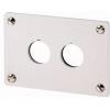 Eaton M22-E2 216543 vestavný rámeček 2 instalační pozice (Ø x v) 22 mm x 72 mm šedá 1 ks