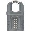 ABUS Visací zámek Kombinovaný visací zámek Odolnost vůči povětrnostním vlivům, Zinek Obojí 8 mm třmen, Černá 65 mm