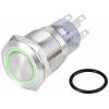 TRU COMPONENTS LAS1-AGQ-11E/G/24V/S, TC-10090932 tlačítko antivandal, 20 mm, 250 V/AC, 3 A, 1 ks
