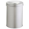 Durable Nádoba na odpad, Waste Basket Safe Round 15L, Šedá Překlápěcí víko Ocel Durable Nádoba na odpad, Waste Basket Safe Round 15L, Šedá Překlápěcí víko Ocel