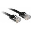 LINDY 47521 RJ45 síťové kabely, propojovací kabely CAT 6 U/UTP 1.00 m černá 1 ks