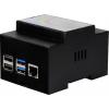 Joy-it držák DIN-Rail Vhodné pro (vývojové sady): Raspberry Pi® 4 včetně montáže na lištu černá Joy-it držák DIN-Rail Vhodné pro (vývojové sady): Raspberry Pi® 4 včetně montáže na lištu černá