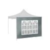 Bočnice pro párty stan CATTARA 13345 Window Waterproof 2x3m šedá
