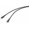 Renkforce USB kabel USB 2.0 USB-C ® zástrčka, USB-C ® zástrčka 1.00 m černá flexibilní provedení, extrémně odolné pletené stínění RF-6872330 Renkforce USB kabel USB 2.0 USB-C ® zástrčka, USB-C ® zástrčka 1.00 m černá flexibilní provedení, extrémně odolné pletené stínění RF-6872330