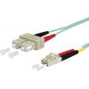Metz Connect 151J1EOJO10E optické vlákno optické vlákno kabel 1.00 m tyrkysová [2x zástrčka SC - 2x zástrčka LC] 50/125 µ Multimode OM3