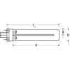Osram Germicidní žárovka, 5 W, objímka žárovky: G23, délka: 108 mm