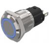 Indikátor, řada: 82 Modrá, typ žárovky: LED Pájecí zakončení EAO 12V ac/dc 16 mm, IP67, IP65 Indikátor, řada: 82 Modrá, typ žárovky: LED Pájecí zakončení EAO 12V ac/dc 16 mm, IP67, IP65