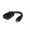RS PRO Adaptér, adaptér z typu: Mini HDMI Vnější, HDMI, adaptér z typu: Adaptér Vnitřní