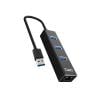 USB rozbočovač GETI GUH3AE 3x USB-A 3.0 + 1x Ethernet USB rozbočovač GETI GUH3AE 3x USB-A 3.0 + 1x Ethernet