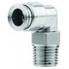 RS PRO Pneumatický kolenový adaptér s vněj. závitem, řada: 316L, Nerezová ocel, Vnější 1/4" BSPT BSPT RS PRO Pneumatický kolenový adaptér s vněj. závitem, řada: 316L, Nerezová ocel, Vnější 1/4" BSPT BSPT