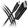 AXAGON USB adaptér DisplayPort 1.2 USB-C®, Konektor DisplayPort 1.8 m černá 4K UHD RVC-DPC AXAGON USB adaptér DisplayPort 1.2 USB-C®, Konektor DisplayPort 1.8 m černá 4K UHD RVC-DPC