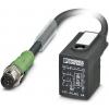 Phoenix Contact SAC-3P-MS/ 1,5-PUR/BI-1L-Z SCO upravený zástrčkový konektor pro senzory - aktory, 1435153, piny: 3, 1.50 m, 1 ks
