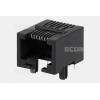 Telefonní zásuvka RJ-45 8P8C DS1134-S80BPX, 90°, Au, černá