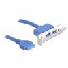 Delock USB 3.0 19-pin - 2 x USB 3.0-A krycí plech prázdného slotu 1 ks Delock USB 3.0 19-pin - 2 x USB 3.0-A krycí plech prázdného slotu 1 ks