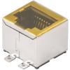 Weidmüller 1433900000, RJ45 konektor, zásuvka, vestavná horizontální, stříbrná, černá, 300 ks Weidmüller 1433900000, RJ45 konektor, zásuvka, vestavná horizontální, stříbrná, černá, 300 ks