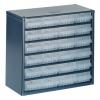 Skladovací jednotka se zásuvkami 24 Modrá Ocel Průhledné zásuvky 283 mm x 306mm x 150 mm Raaco