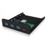 ICY BOX 60432 USB Hub 4 porty USB-A USB 3.1 Gen1 5 GBit/s černá