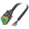 Phoenix Contact SAC-3P-10,0-PUR/DTFS Kabel pro senzor/aktor, 1414998, piny: 3, 10 m, 1 ks Phoenix Contact SAC-3P-10,0-PUR/DTFS Kabel pro senzor/aktor, 1414998, piny: 3, 10 m, 1 ks