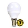 Solight LED žárovka, miniglobe, 6W, E14, 4000K, 510lm, bílé provedení - WZ417-1