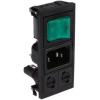 Bulgin Konektor IEC C14, orientace těla: Rovný, Zacvakávací montáž velikost pojistky 5 x 20 mm Vnitřní, 250V 10A Bulgin Konektor IEC C14, orientace těla: Rovný, Zacvakávací montáž velikost pojistky 5 x 20 mm Vnitřní, 250V 10A