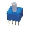 Nidec Components Otočný přepínač, řada: S-2050 100mA, počet poloh: 4 SP4T Kolík Nidec Components Otočný přepínač, řada: S-2050 100mA, počet poloh: 4 SP4T Kolík