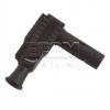 Banánek zahnutý PJ1067-B, 4 mm, 20 A, černý Banánek zahnutý PJ1067-B, 4 mm, 20 A, černý