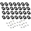 Hammond Electronics 1557FOOTBK-24 Mounting foot ABS černá 24 ks Hammond Electronics 1557FOOTBK-24 Mounting foot ABS černá 24 ks