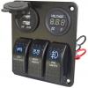 Ovládací panel PN-L3S2-1, 3× vypínač, USB, V-metr, 12–24 V DC Ovládací panel PN-L3S2-1, 3× vypínač, USB, V-metr, 12–24 V DC