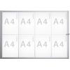 Maul vitrína MAULextraslim Použití pro formát papíru: 8 x DIN A4 interiér 6820808 hliník stříbrná 1 ks