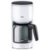 Braun Braun KF 3100 WH Filterkaffeemaschine - kávovar bílá připraví šálků najednou=10 s funkcí filtrování kávy Braun Braun KF 3100 WH Filterkaffeemaschine - kávovar bílá připraví šálků najednou=10 s funkcí filtrování kávy
