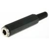 RS PRO Konektor jack, Kabel, Monofonní, Pájecí Vnitřní, 6.35 mm 2 barva Černá, orientace těla: Rovný, materiál kontaktu: RS PRO Konektor jack, Kabel, Monofonní, Pájecí Vnitřní, 6.35 mm 2 barva Černá, orientace těla: Rovný, materiál kontaktu:
