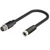 Kabel pro snímače a ovladače, A: Vnitřní, A: M8, Rovný 4, B: M12, Přímý, B: Vnější, 30V 8, IP67 RS PRO 3 m Kabel pro snímače a ovladače, A: Vnitřní, A: M8, Rovný 4, B: M12, Přímý, B: Vnější, 30V 8, IP67 RS PRO 3 m