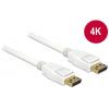 Delock DisplayPort kabel Konektor DisplayPort 5 m bílá 84879 pozlacené kontakty, třížilový stíněný, 4K UHD Kabel DisplayPort Delock DisplayPort kabel Konektor DisplayPort 5 m bílá 84879 pozlacené kontakty, třížilový stíněný, 4K UHD Kabel DisplayPort