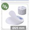 Quadrios 25CA678 kulaté suché zipy, lepicí, háčková a flaušová část, (Ø) 25 mm, bílá, 10 ks Quadrios 25CA678 kulaté suché zipy, lepicí, háčková a flaušová část, (Ø) 25 mm, bílá, 10 ks