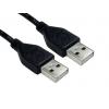 RS PRO Kabel USB do zásuvky IC Vnější, A: USB typu A, 1 m Vnější, Černá, B: USB typu A