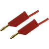 Hirschmann Test & Measurement MLN 25/2,5 RT měřicí kabel lamelová zástrčka 4 mm lamelová zástrčka 4 mm 25.00 cm červená 1 ks