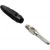 TRU COMPONENTS banánkový konektor zástrčka, rovná Ø pin: 4 mm černá 1 ks