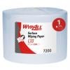 Papírový ručník, (7200) L10 General Clean Wiping Paper Roll Blue Jumbo Cleaning Wipes, 1 Ply, 1000 Sheets Čištění, Modrá Papírový ručník, (7200) L10 General Clean Wiping Paper Roll Blue Jumbo Cleaning Wipes, 1 Ply, 1000 Sheets Čištění, Modrá