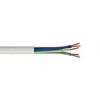RS PRO Napájecí kabel 5žilový 5 m Polyvinylchlorid plášť, Bílá, 300V, 500 V 70 °C