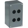 Pouzdro tlačítka, řada: Modular Metal Šedá Hliník ABB, počet výřezů: 4