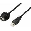TRU COMPONENTS TC-E13T-FU2-PWF/MU2-NWA-0.5PV-S TC-13543544 USB konektor 0.5 m, 1 ks